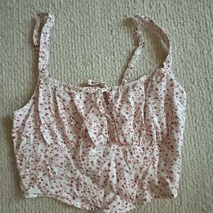 Hollister floral crop top
